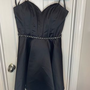 Black dress! Great for homecoming or formal.